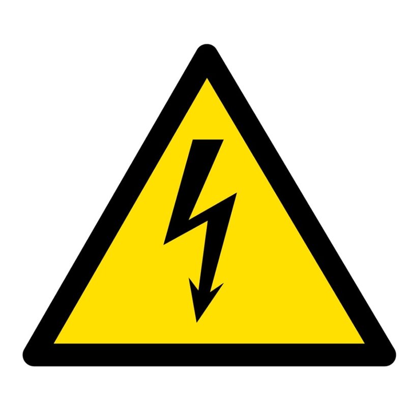 Electrical safety sign.
