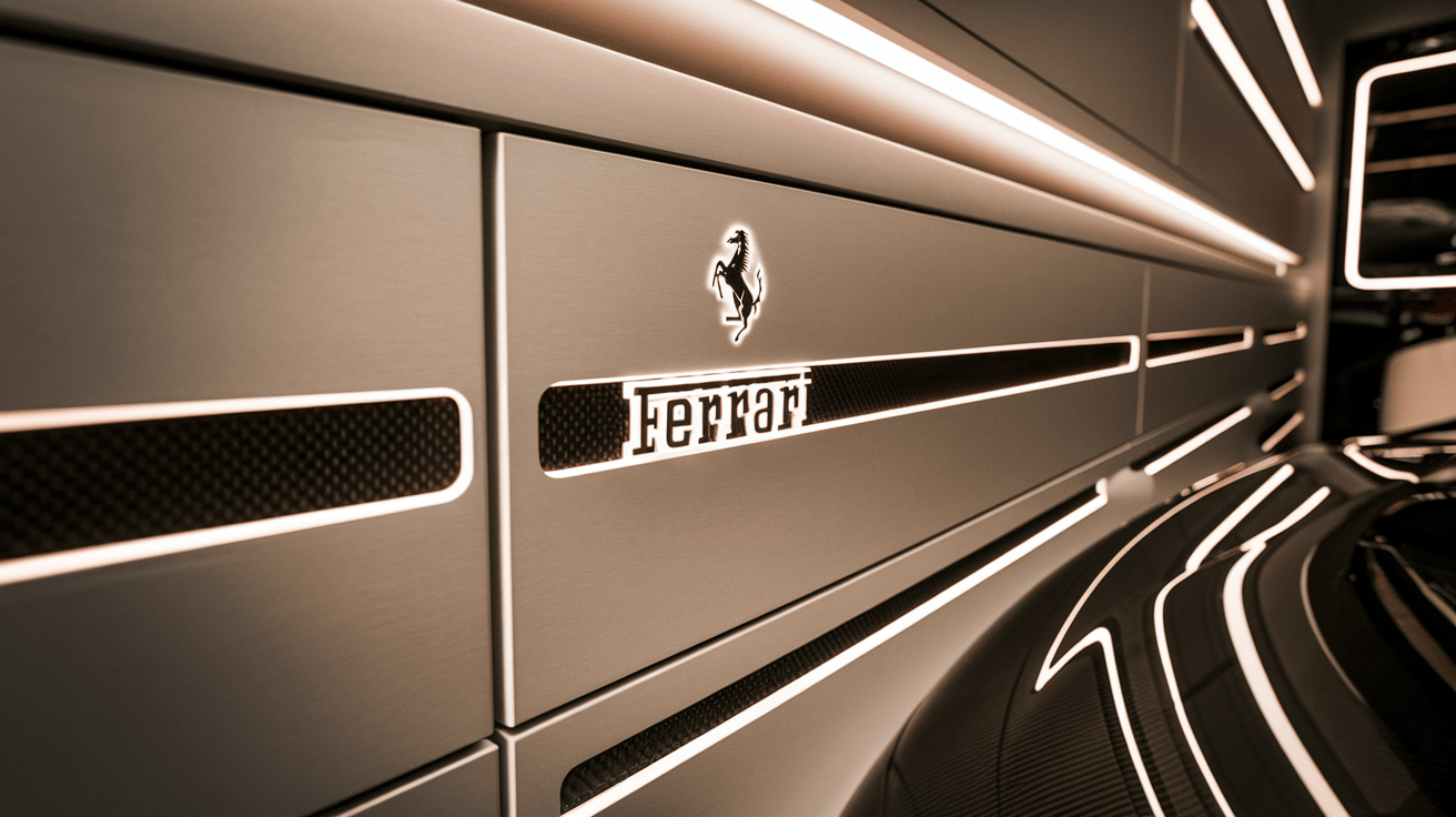 Garage branding and theming.