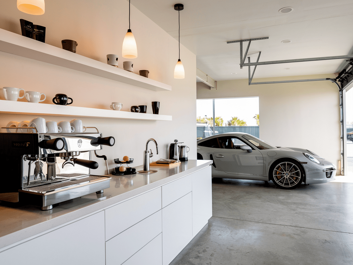 Garage culinary experience.