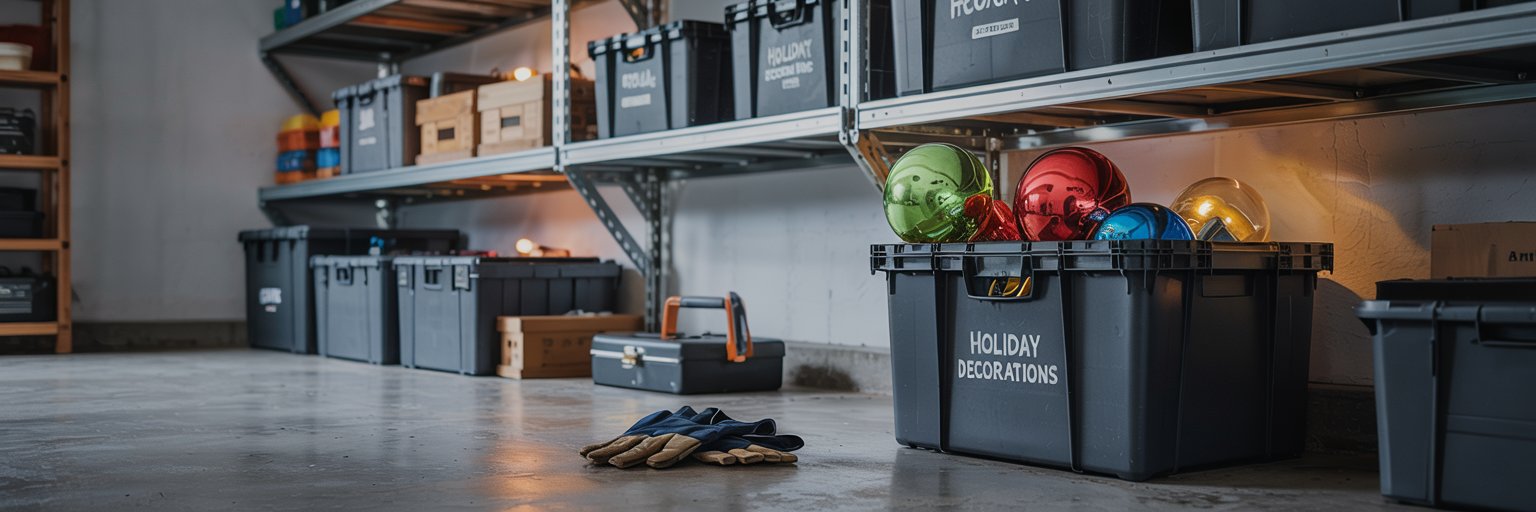 garage organization system with shelving