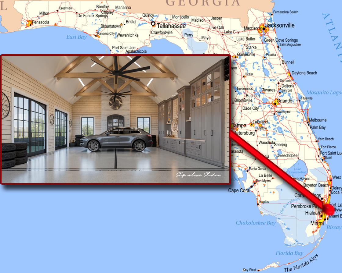 Scalable garage service options from design to concierge level